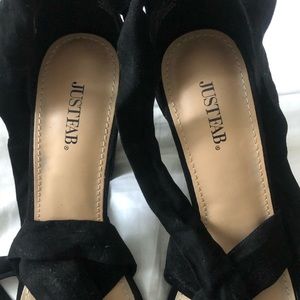 JustFab lace up heels.